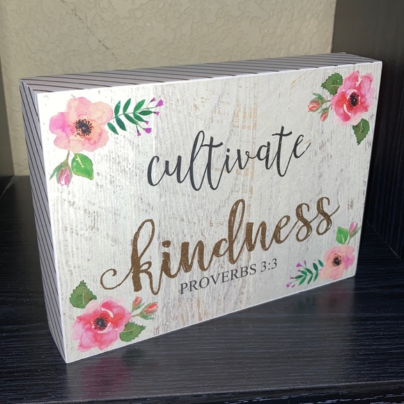 belle maison Wall Decor Cultivate Kindness Box Art Poshmark